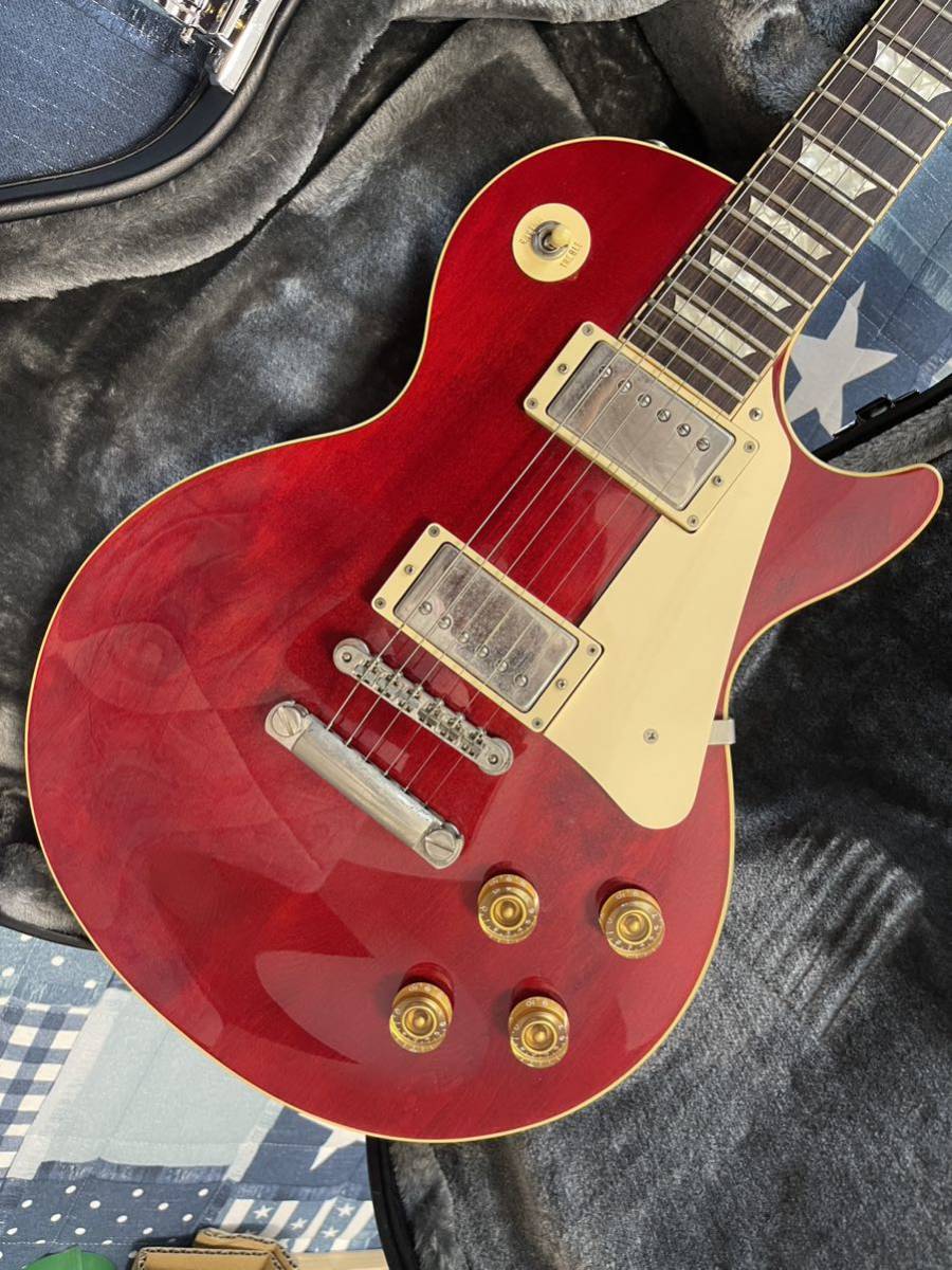 純正ハードケース付】Epiphone JAPAN les paul standard red フジゲン  