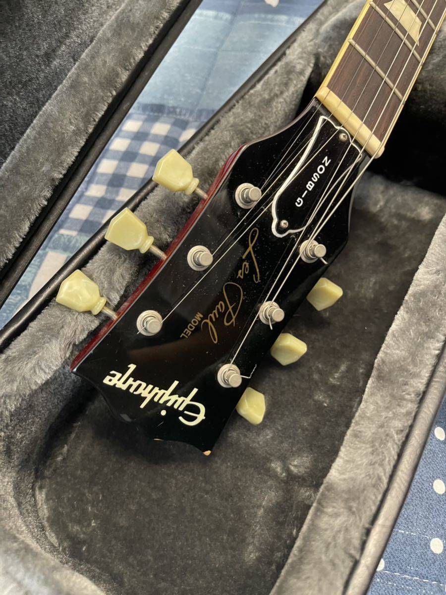 純正ハードケース付】Epiphone JAPAN les paul standard red フジゲン  
