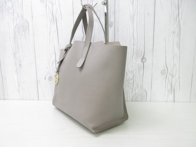 極美品 FURLA フルラ ハンドバッグ バッグ レザー グレージュ 63444
