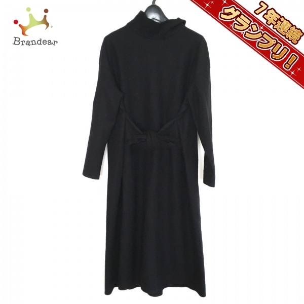 トゥモローランド TOMORROWLAND サイズ36 S - ダークネイビー レディース ハイネック/長袖/ロング/collection ワンピース