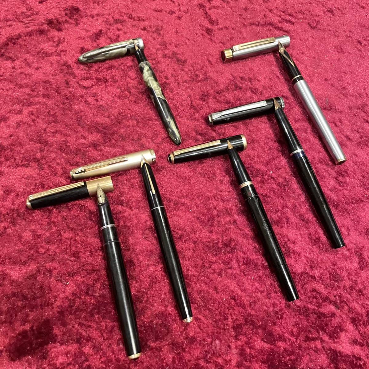 1000円〜 ブランド多数 SHEAFFER シェーファー PELIKAN ペリカン HERO 英雄 LAMY ラミー PILOT パイロット etc 万年筆 ペン 6本セット