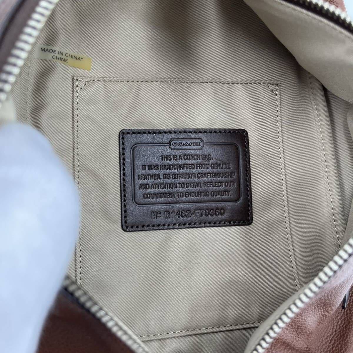 1円【 極美品 】COACH コーチ トンプソン ボディバッグ ワンショルダー