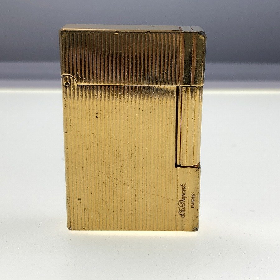 S.T. Dupont ライター クロコダイルレザー ゴールド 着火未確認 S.T.