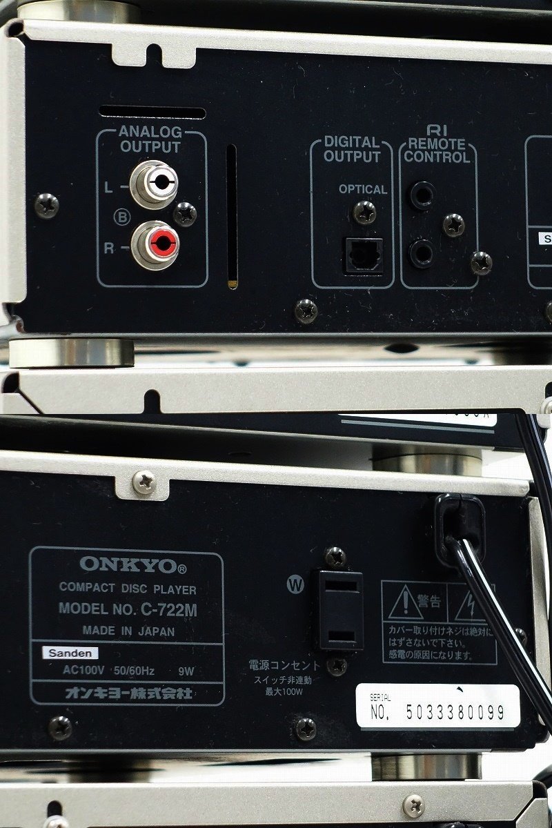□□ONKYO T-422M/C-722M/A-922M FM/AMチューナー/CDプレーヤー
