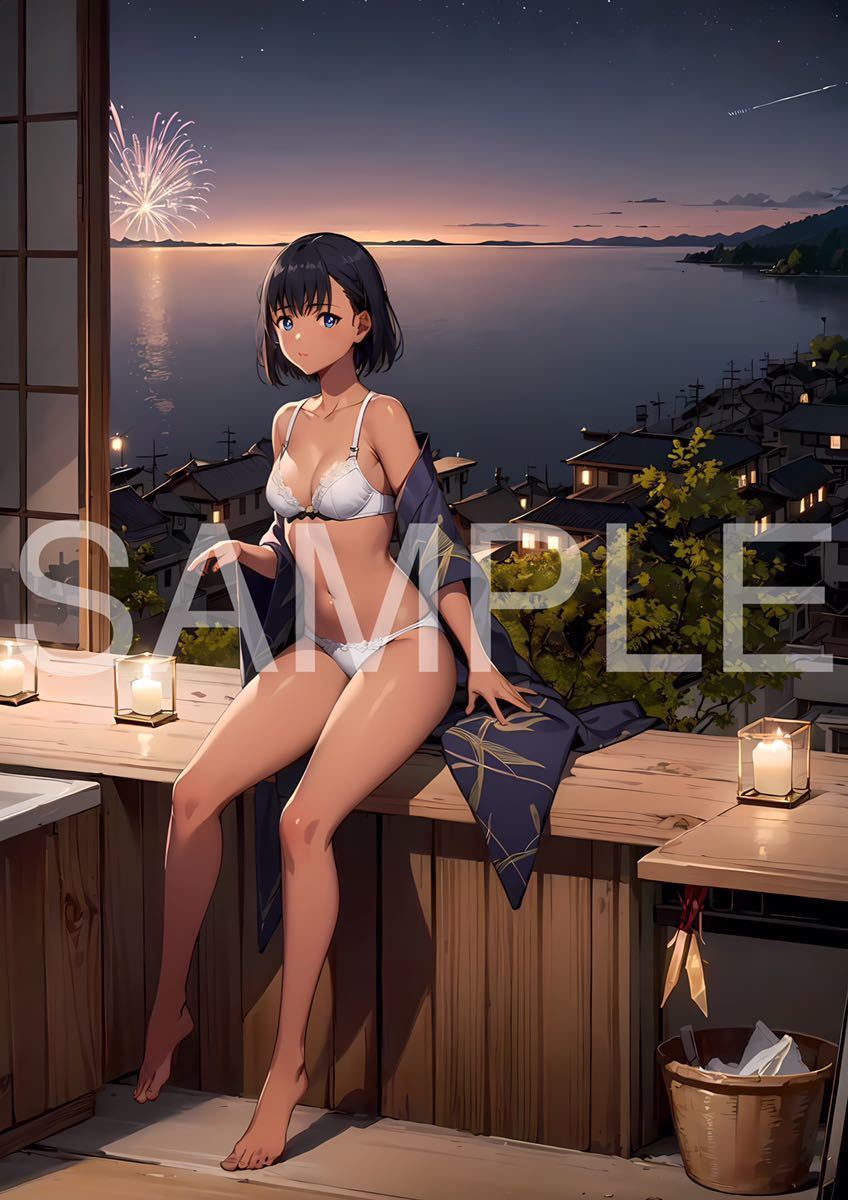 1円 サマータイムレンダ 小舟澪 アニメ A4 ポスター 同人 高品質