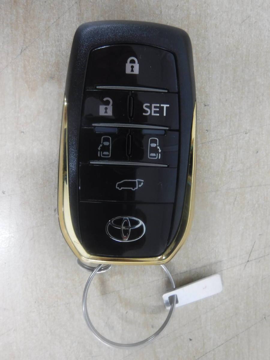 (S836)トヨタ 30アルファード 純正　ゴールド　純正スマートキー 6ボタン　部品番号89904-58420【動作確認済】☆即決☆送料無料☆彡