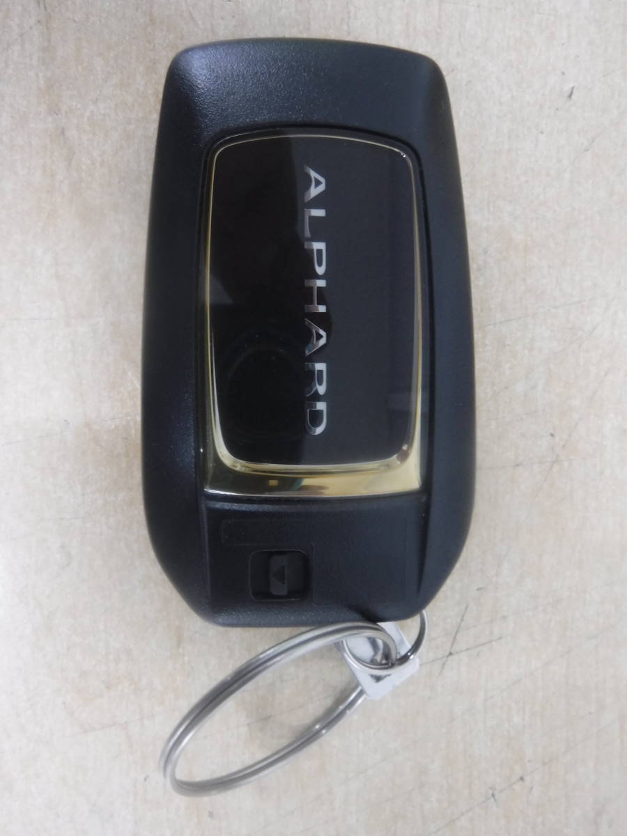 (S836)トヨタ 30アルファード 純正　ゴールド　純正スマートキー 6ボタン　部品番号89904-58420【動作確認済】☆即決☆送料無料☆彡