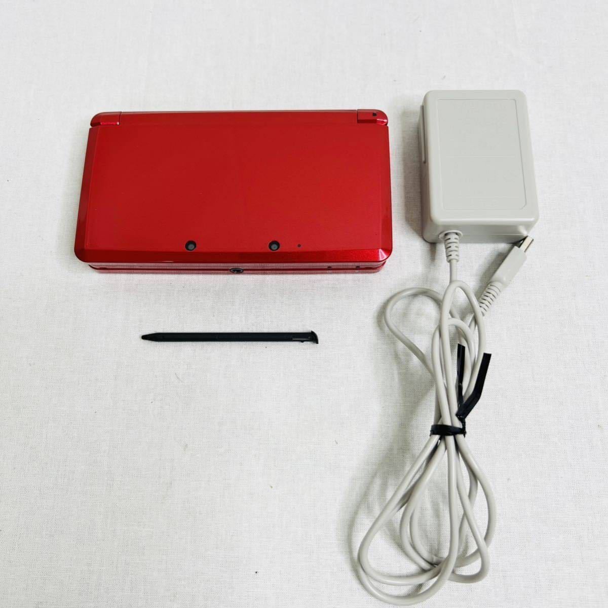 （難あり）ニンテンドー3DS 本体 メタリックレッド 3DS メタリックレッド 本体 ニンテンドー3DS 本体 メタリックレッド 1