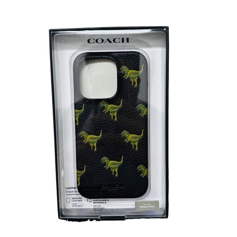 COACH コーチ スマホケース レキシー CI438 iPhone 14 Pro用 ブラック 【開封済み未使用】 K2309R11