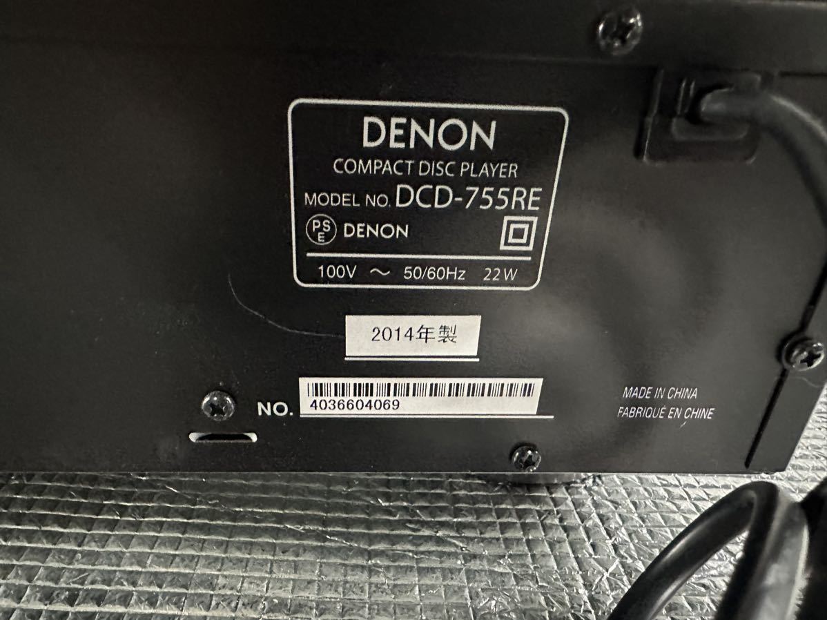 DENON デノン DCD-755RE CDプレーヤージャンク品 CDプレーヤー DCD