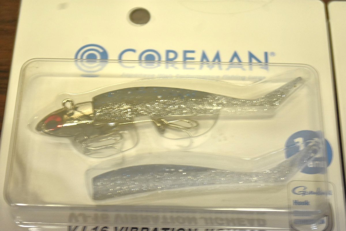 【未使用☆5点】コアマン VJ 16 スズキのエサ ワーム バイブレーションジグヘッド シーバス COREMAN アルカリシャッド がまかつ トレブル C