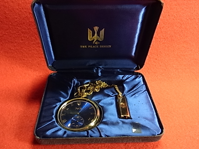 非売品 シチズン トラッドブルー セコンド付き懐中時計 THE PEACE  