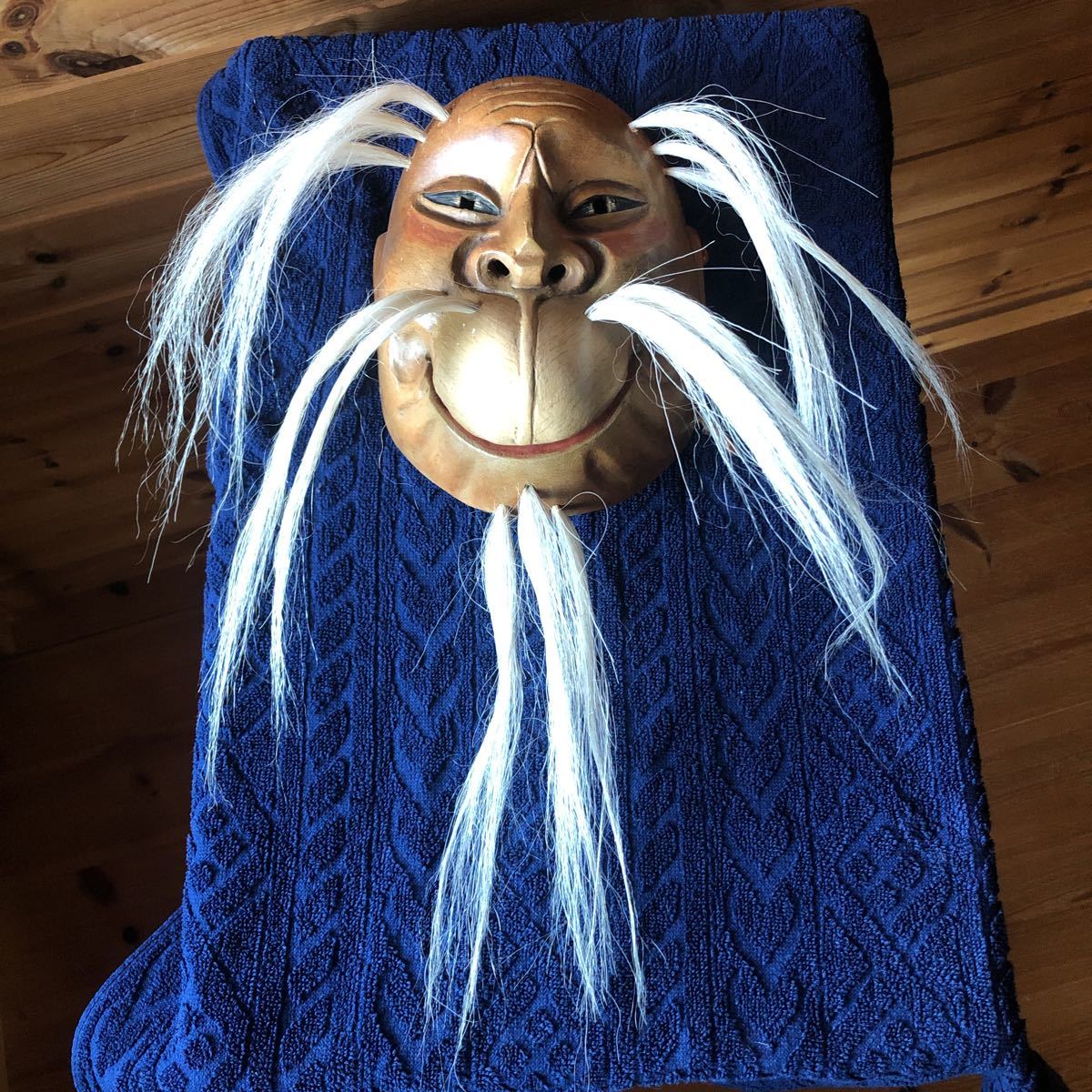 木彫 昭和レトロ 能面　河童　坂井昭雲作