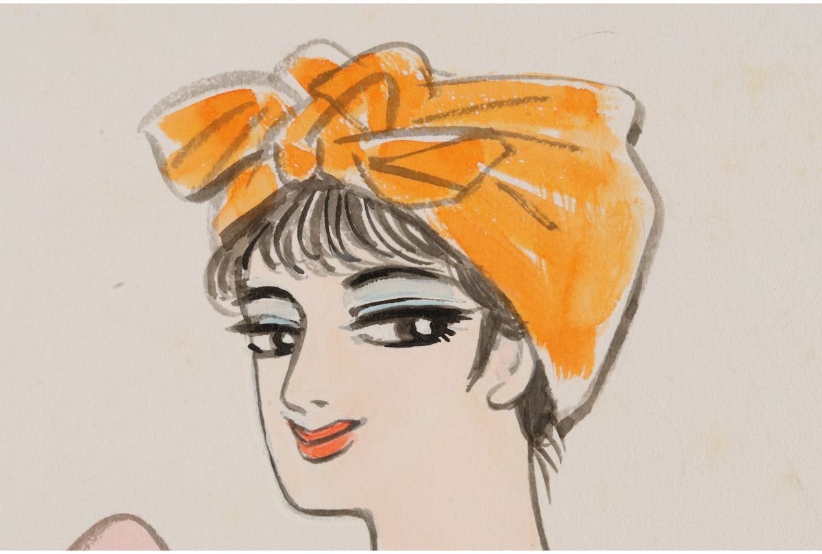 小島功の水彩画