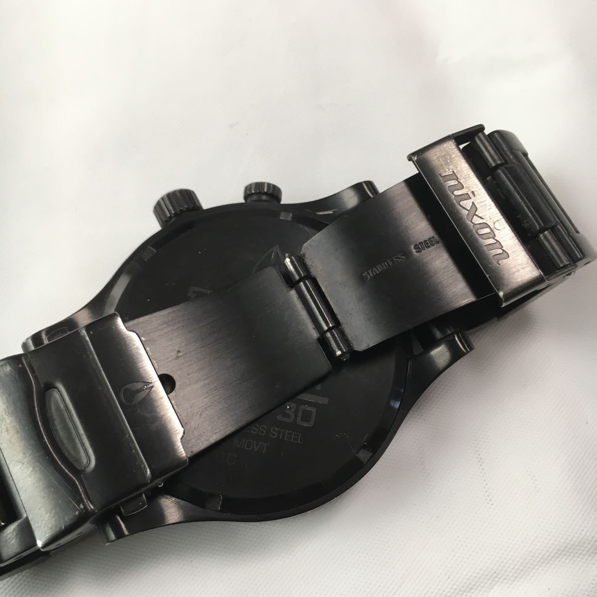 電池交換済 希少 レア スイス製 NIXON SIMPLIFY THE 51-30 ビッグ 
