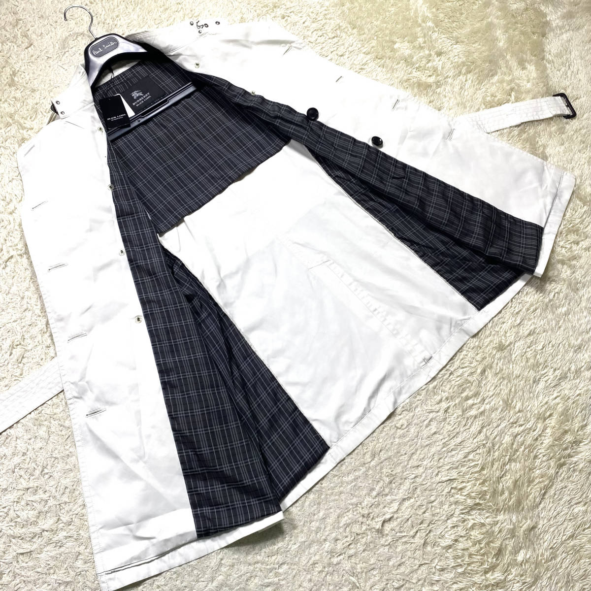 BURBERRY BLACK ノバチェック トレンチコート バーバリーブラック