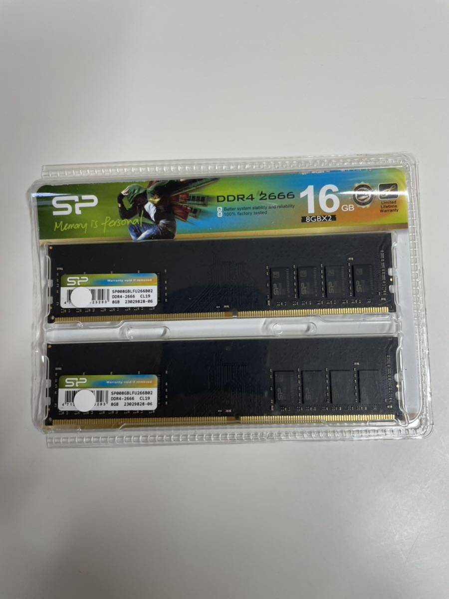 SP DDR4 2666 16GB 8GBx2 メモリ DDR4 16GB DDR4-2666 : シリコン