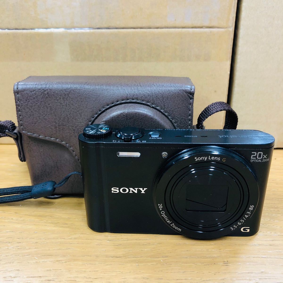 動作品 美品 SONY Cyber-shot DSC-WX300 ブラック コンパクトデジタル