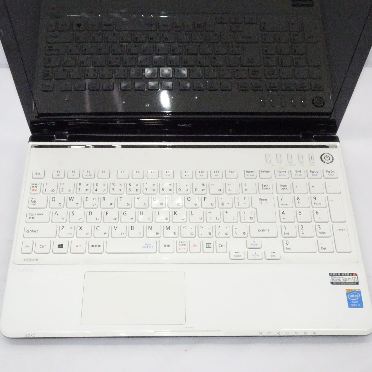 【ジャンク】NEC Lavie LS350/R Core i3-4000M 2.4GHz/4GB/HDD750GB/Blu-ray/15インチ/OS無/AC無【栃木出荷】