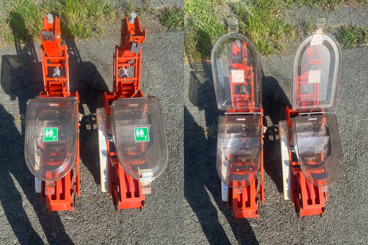 その他 さばける号 トラクター用 目皿式播種機 2連