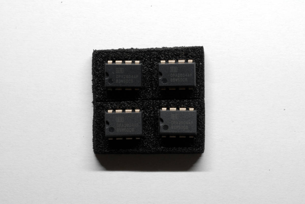 中古 オペアンプ バーブラウン BB OPA2604AP 同一ロット ４個セット