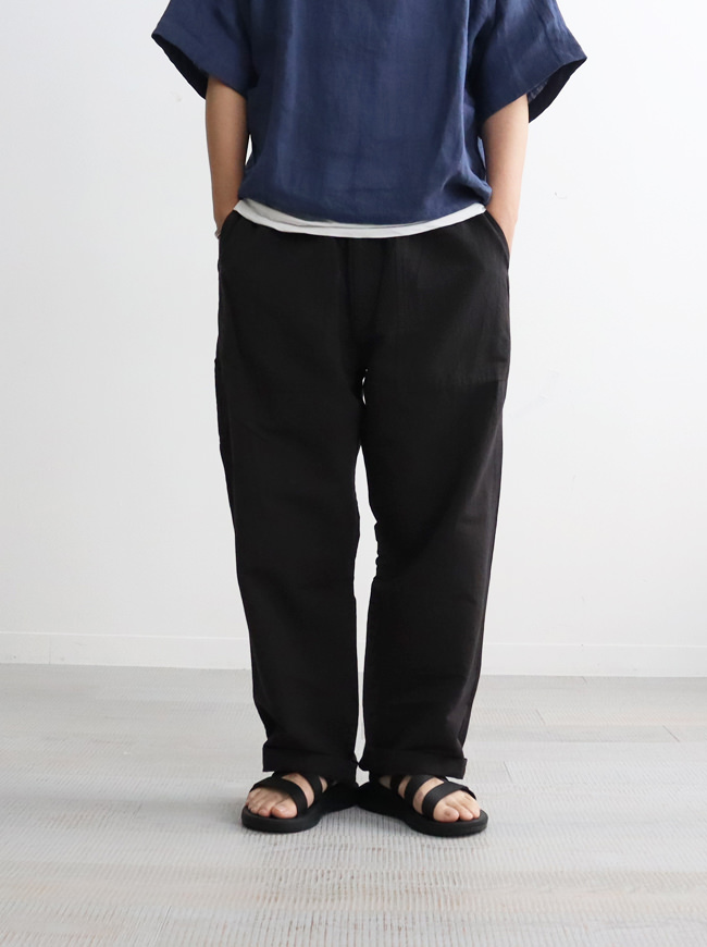 22SS別注★maillot mature【マイヨ　マチュア】Weather Painter Pants ナイモノねだり 3★パンツ comoli 　オーラリー ヤエカ　strato 黒