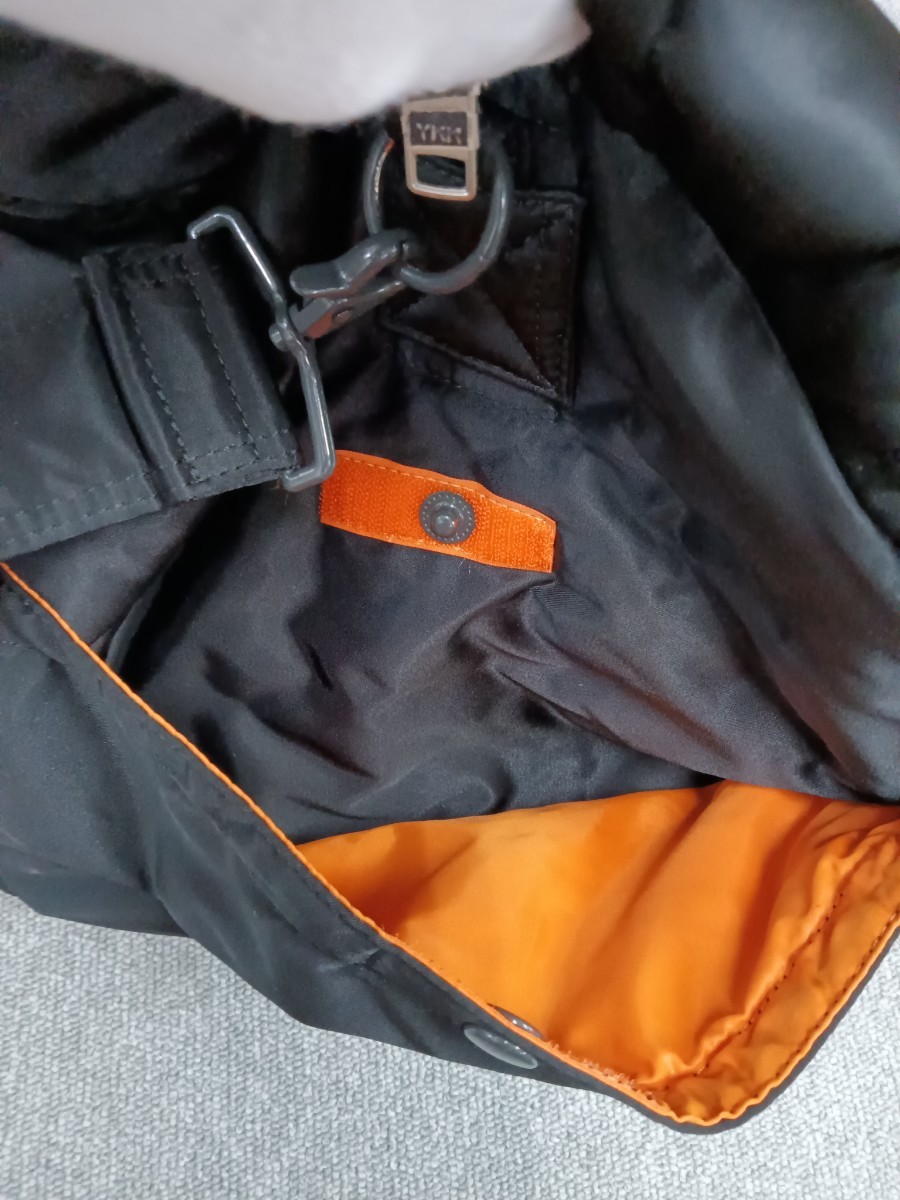 ☆ PORTER ポーター バッグ ダッフルバッグ ミニボストン 黒×オレンジ