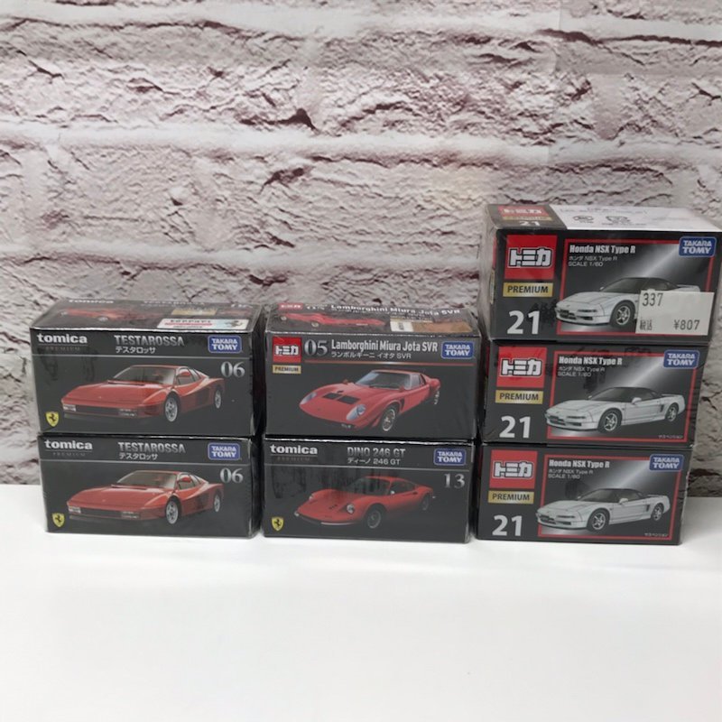 【未開封】 トミカプレミアム 7台 ランボルギーニ イオタ NSX Type R テスタロッサ ディーノ 246 GT 230818SK430059