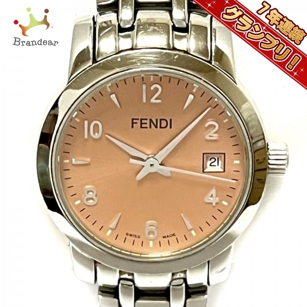 FENDI(フェンディ) 腕時計 - 2100L レディース SS ライトブラウン