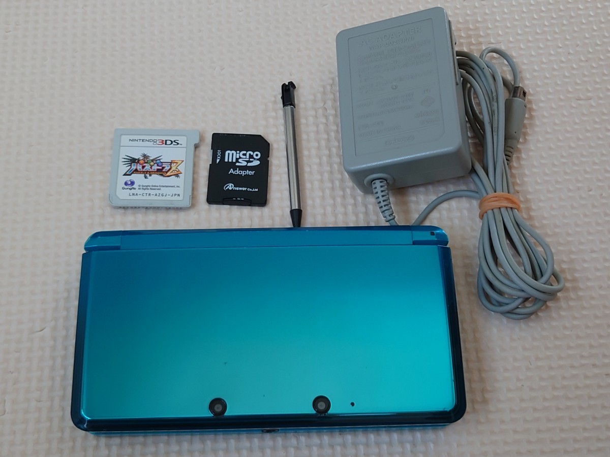3DS 本体 充電器 タッチペン SDカード パズドラ
