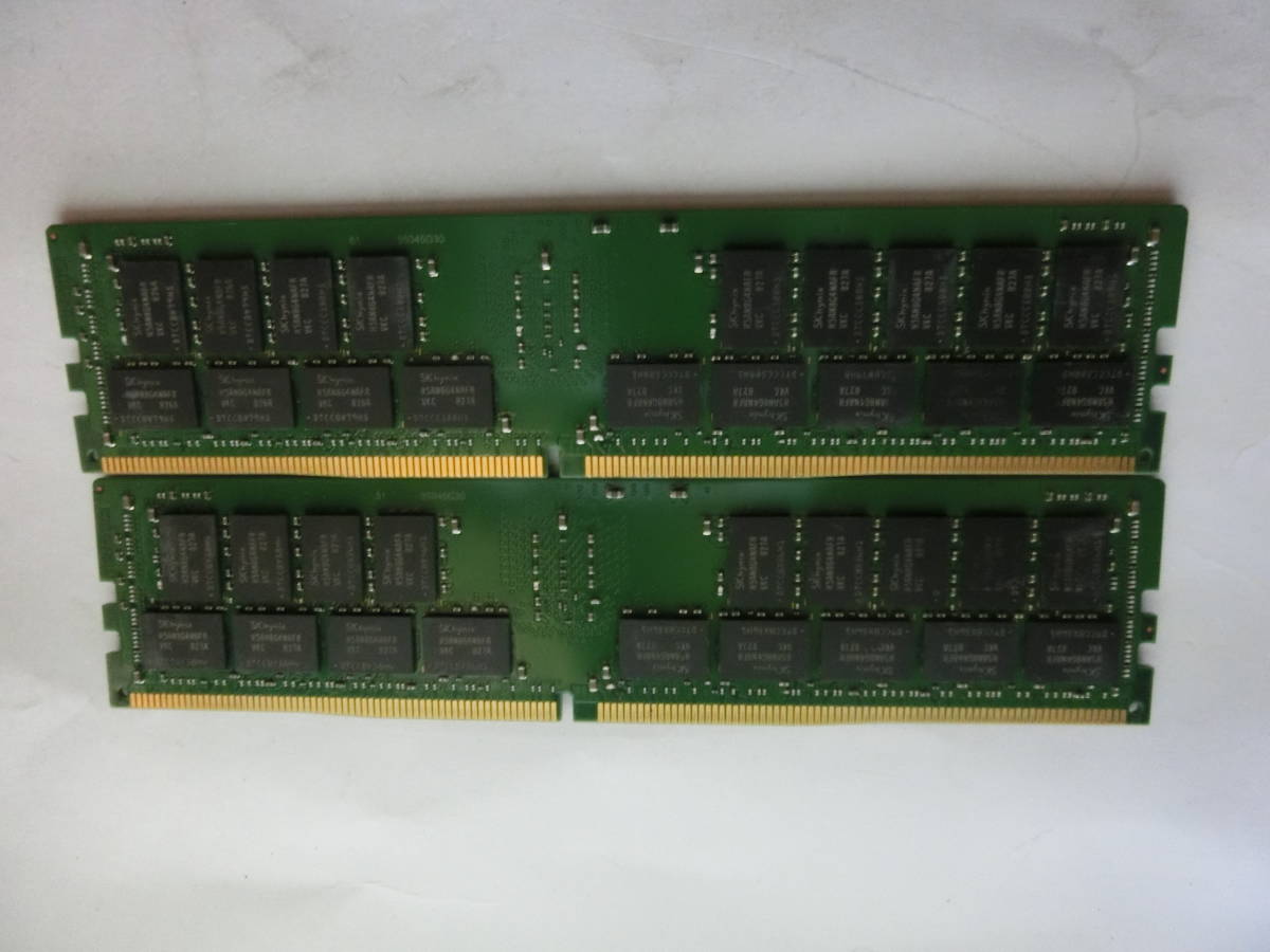 メモリー Skhynix 32GB 2Rx4 DDR4 PC4-2666V 32GB×2枚 計：64GB