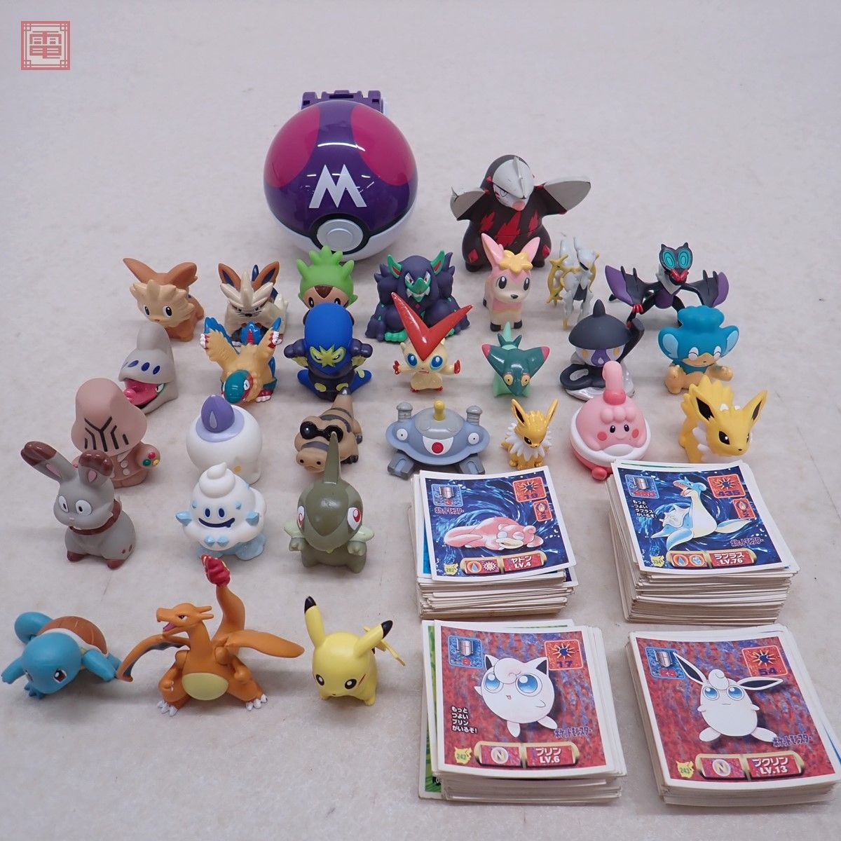 ポケモン 指人形/シール/ポケトルゼ まとめて大量セット ソフビ