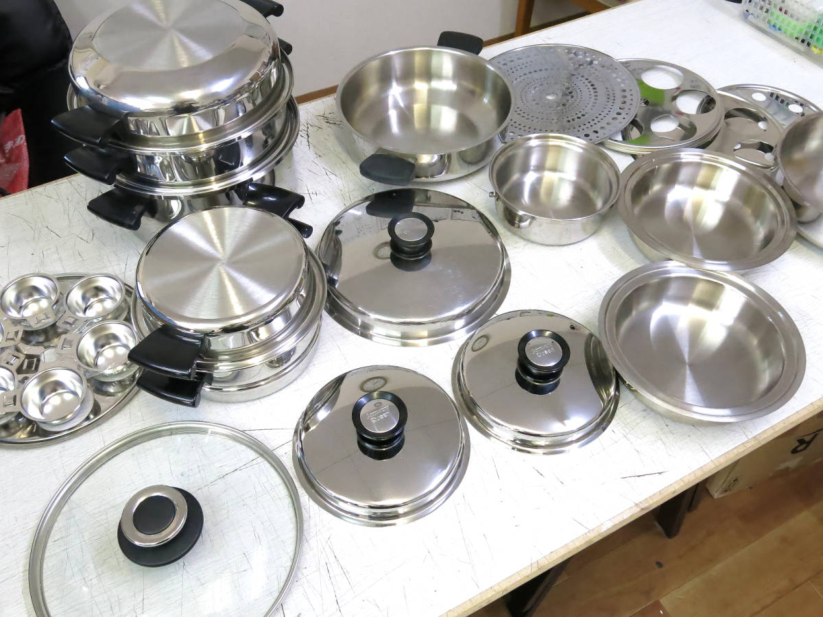 ◆Amway/アムウェイ・クィーン◆鍋・蓋・パーツなど色々まとめてセット/調理器具
