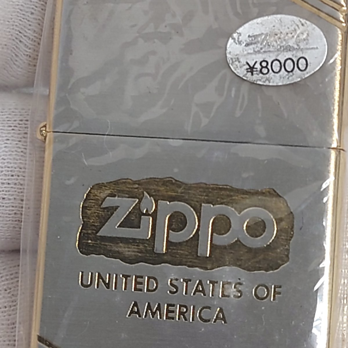 【86】希少 ZIPPO ジッポ ジッポー UNITED STATES OF AMERICA アメリカ ダイアゴナルライン 動作未確認品 ZIPPO ジッポ 限定Zippo 2000個限定品 天然ダイヤモンド キャメル
