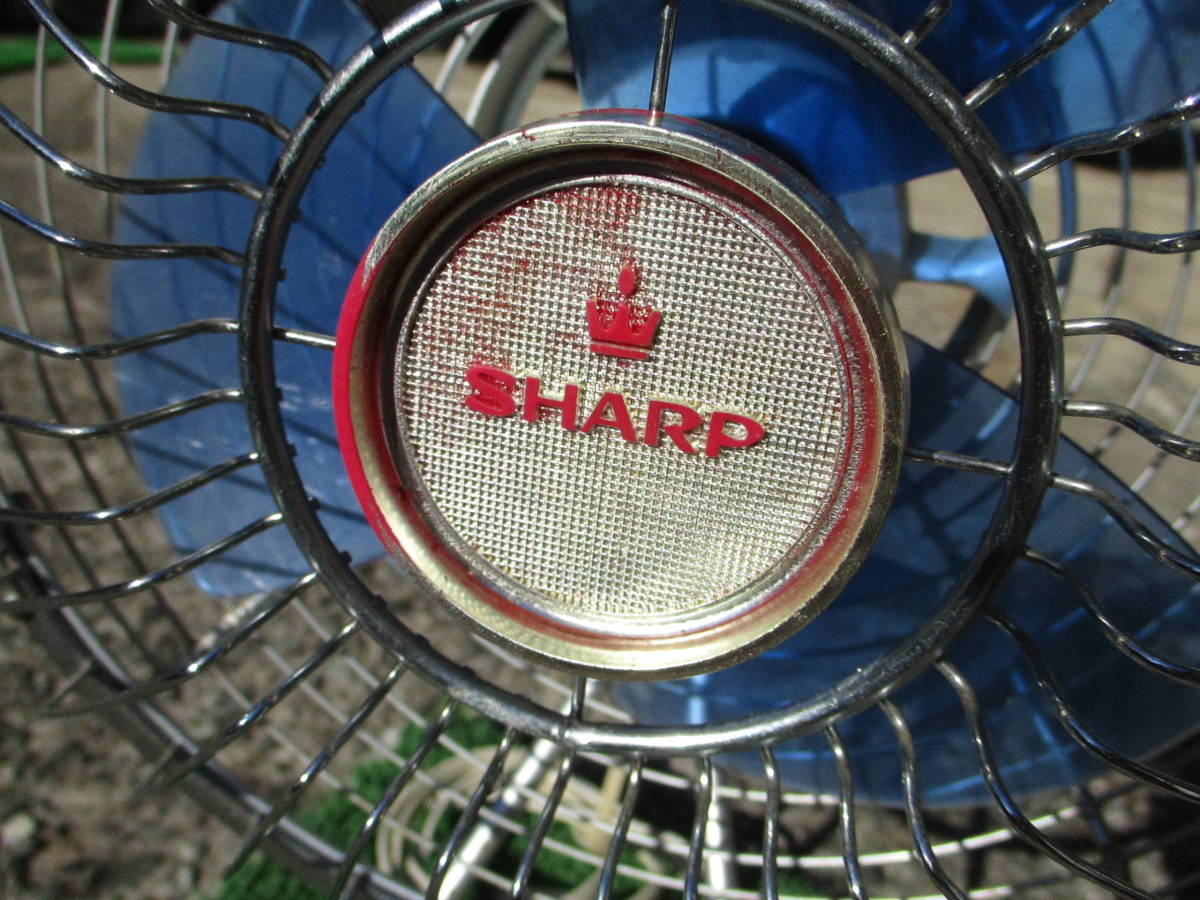 時代にしてはまぁまぁ綺麗 古い扇風機 卓上扇風機 シャープ SHARP PK