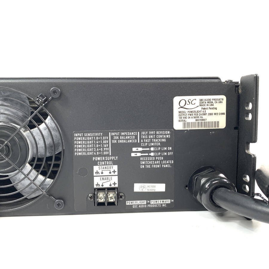 QSC POWERLIGHT 4.0 PAアンプ☆現状品【TB】 【公式通販】