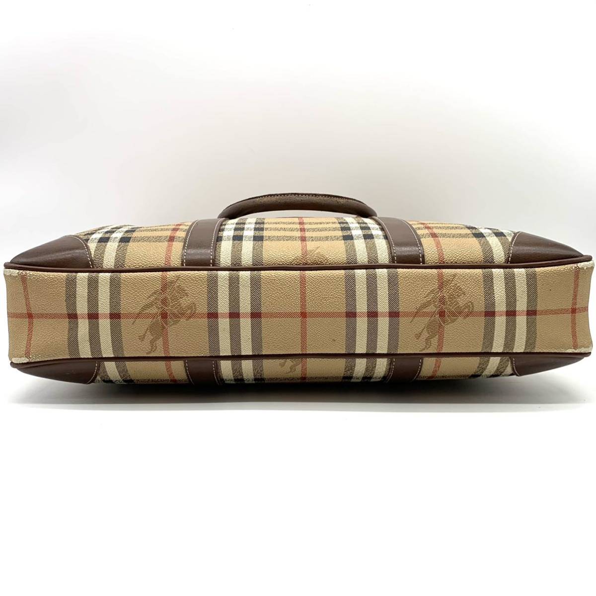 1円○高級品○BURBERRY バーバリー ノバチェック ビジネスバッグ