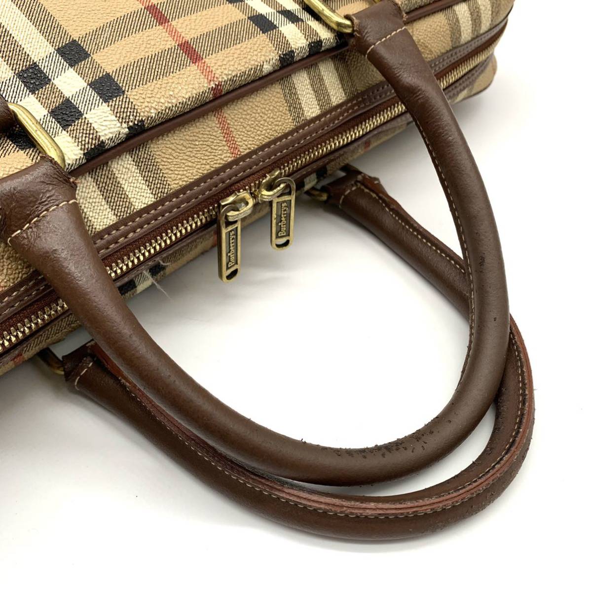 1円○高級品○BURBERRY バーバリー ノバチェック ビジネスバッグ