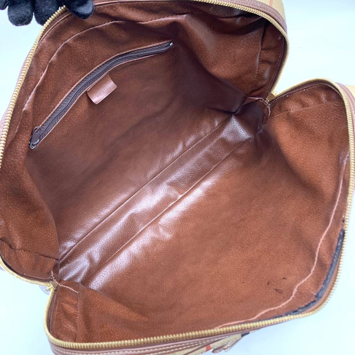 1円○高級品○BURBERRY バーバリー ノバチェック ビジネスバッグ