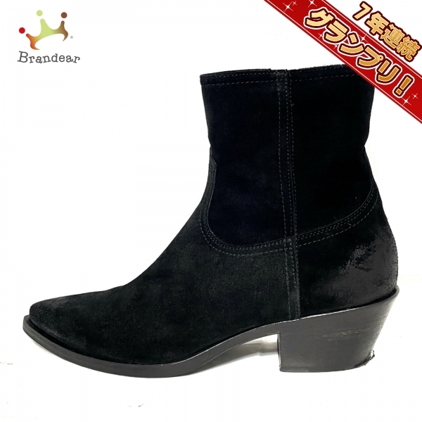 ファビアーナフィリッピ FABIANA FILIPPI ショートブーツ 37 - スエード 黒 レディース 靴