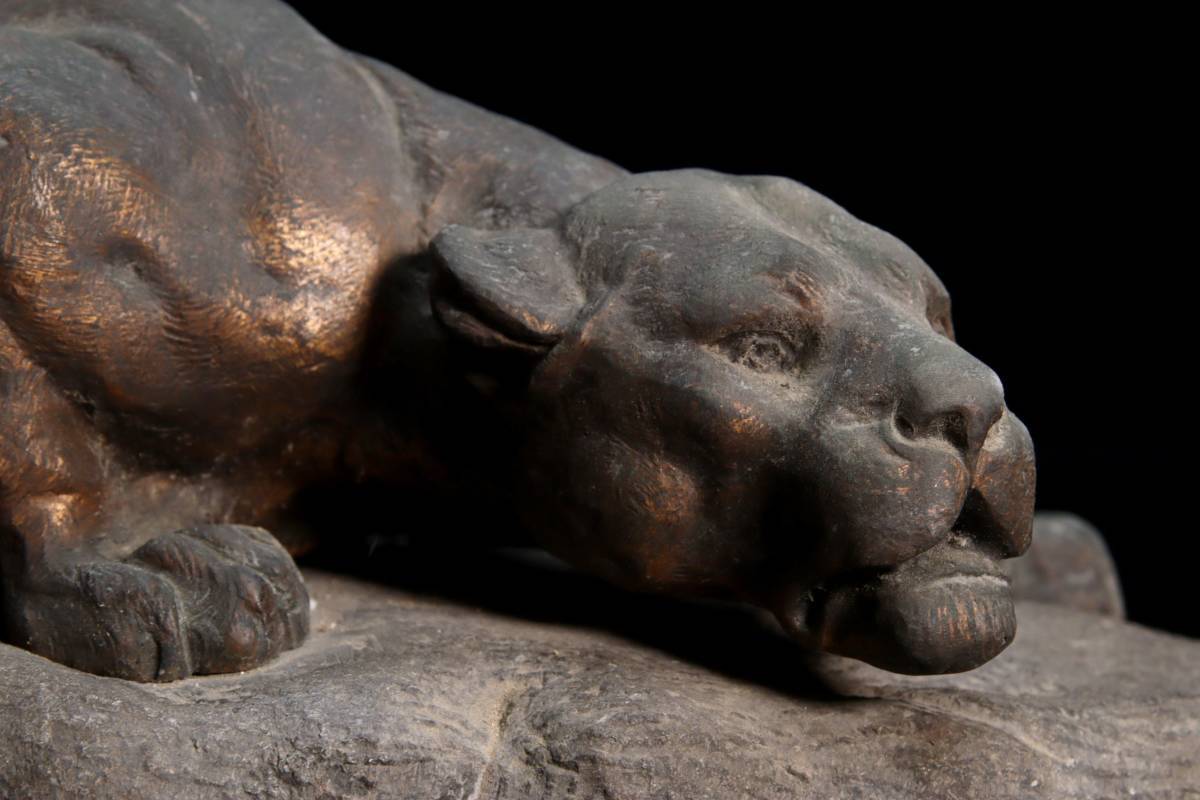 サイン有り✨フランス彫刻家 クロヴィス・エドモン・マッソン ネコ