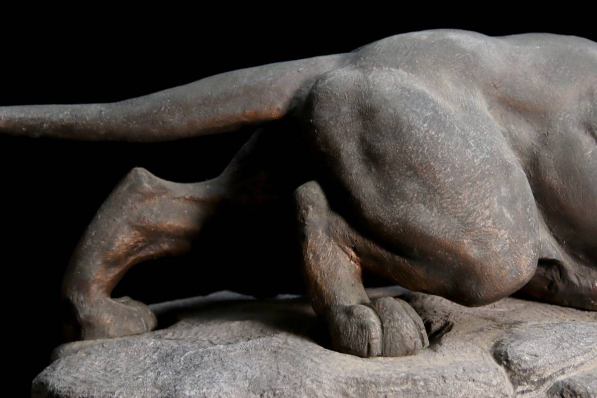 サイン有り✨フランス彫刻家 クロヴィス・エドモン・マッソン ネコ