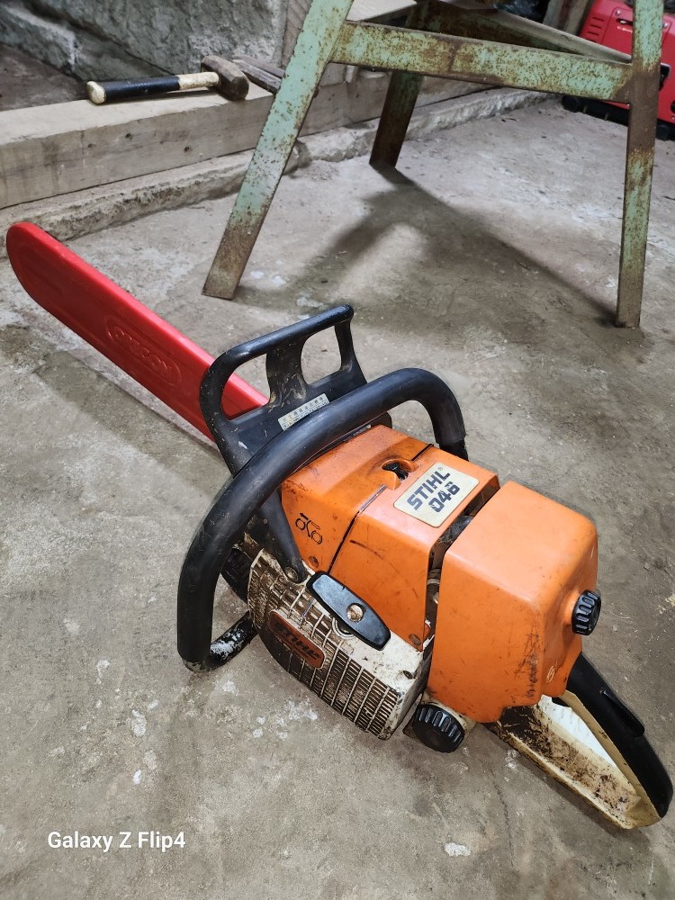 根切り　チェーンソー　チェンソー　大型　ハイパワー　実働　スチール　046