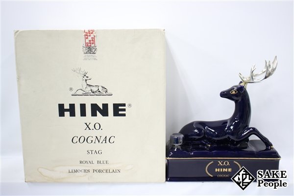 ◆注目! ハイン XO リモージュ 鹿 青陶器 700ml 度数記載なし 箱付き コニャック