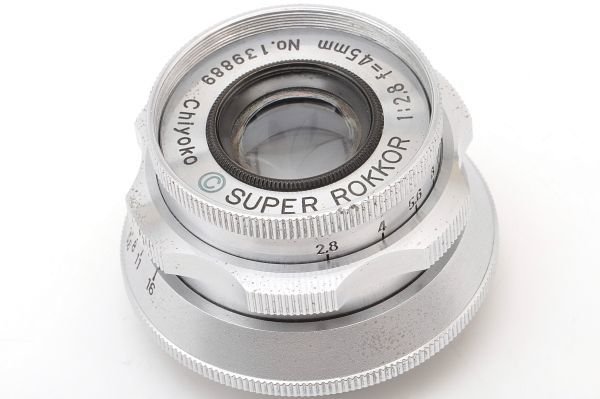 Chiyoko SUPER ROKKOR 45mm F2.8 Lマウント L39 千代田光学 スーパー