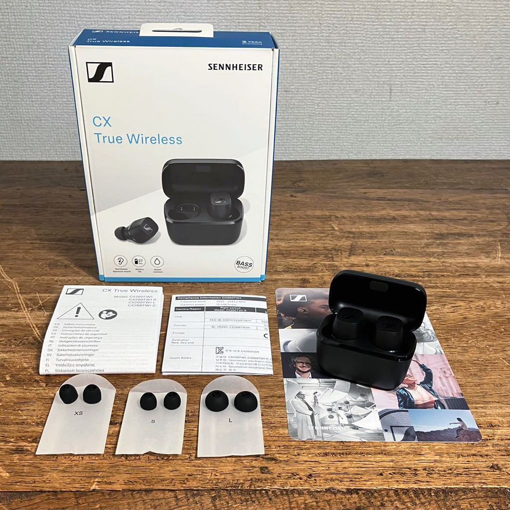 CX True Wireless Bluetooth ワイヤレスイヤホン 動作確認済 CX200TW1 C SENNHEISER ゼンハイザー ブラック イヤホン 