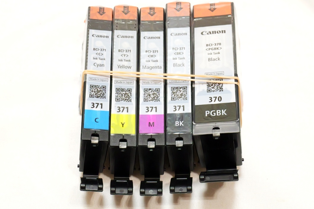 ■ゆうパケット対応！即決！Canon 370 371 標準容量 5色 純正 インクカートリッジ