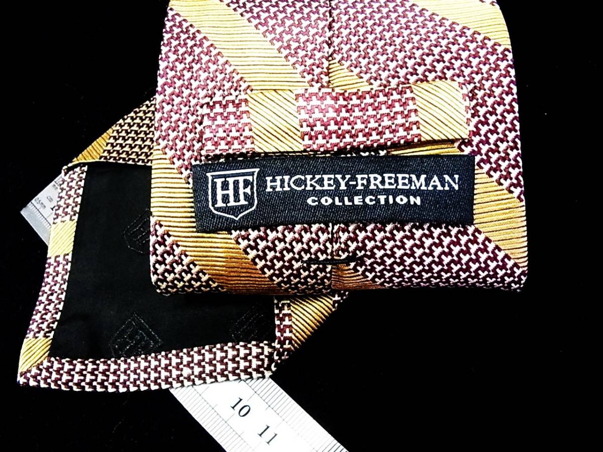 ♪:.*:0851【美品】ヒッキー フリーマン・HICKEY FREEMAN　【ストライプ】ネクタイ