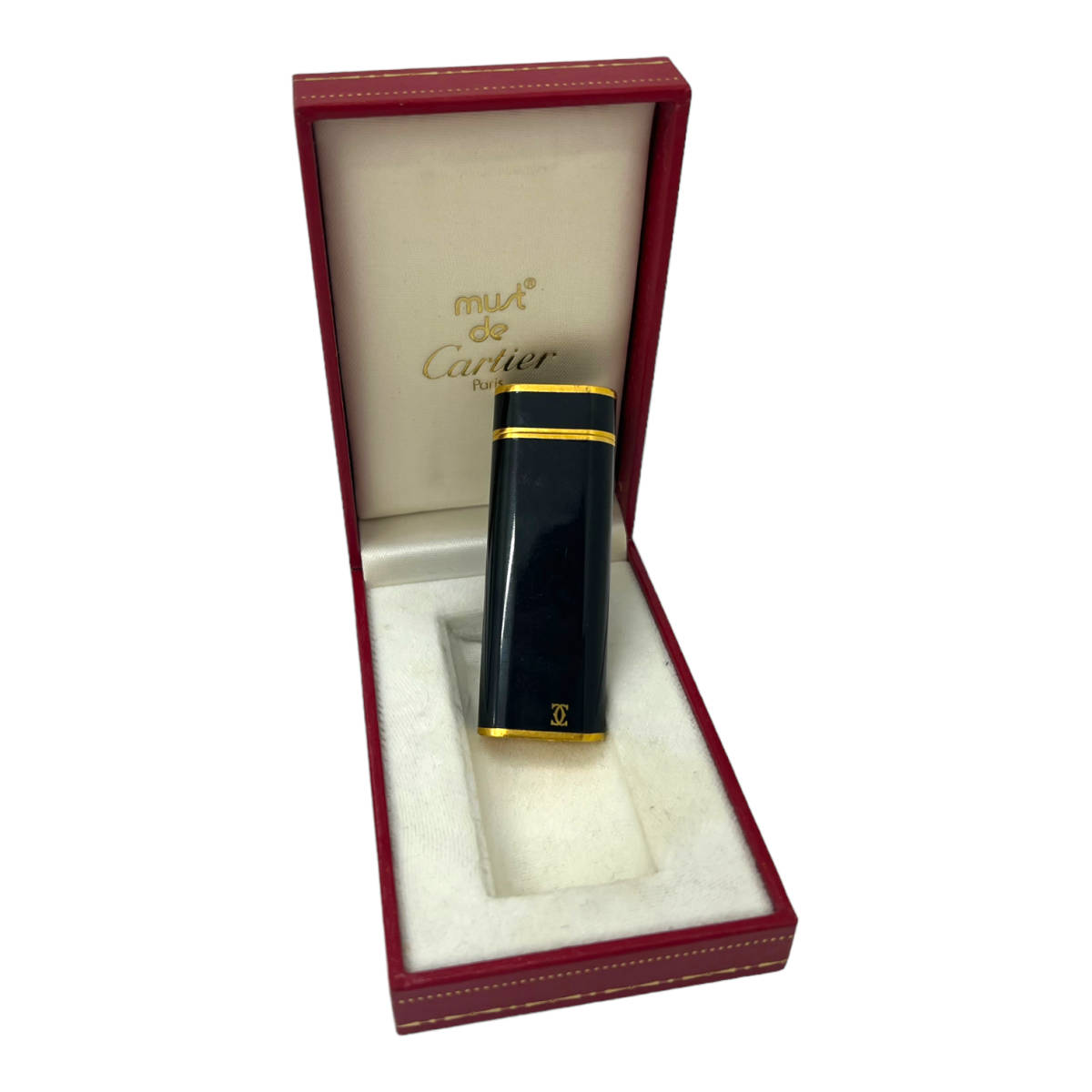 着火確認済み】Cartier カルティエ ガスライター 喫煙具 ゴールド