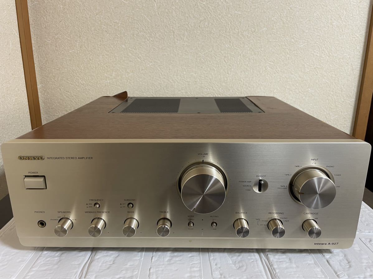  オンキョー ONKYO Integra A-927 インテグラ プリメインアンプ オーディオ機器 音響機器 アンプ 本体(ONKYO)｜売買されたオークション情報、yahooの商品情報をアーカイブ公開 - オークファン ONKYO
